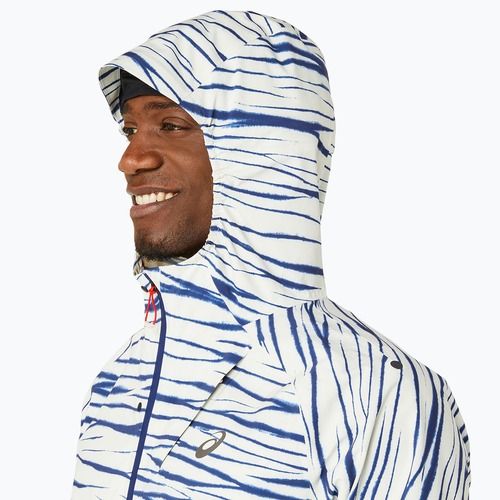 ASICS Metarun Shibori vízálló férfi futódzseki brich/kék expanse