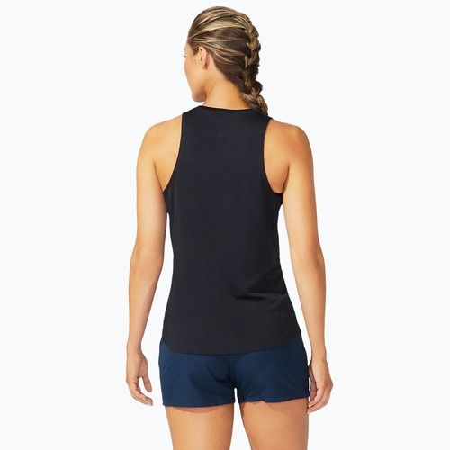 Női ASICS Core Tank teljesítményű fekete futó tank felső