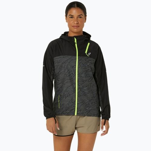 ASICS női futókabát Fujitrail Packable performance fekete