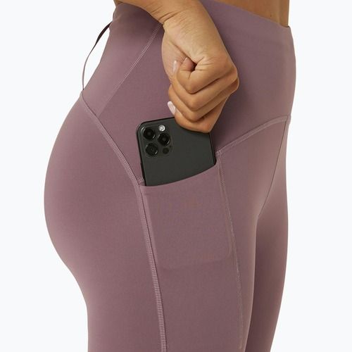 Női ASICS High Waist Capri poros lila futóleggings