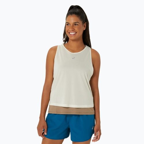 Női ASICS Nagino Run Tank futófelső zabpehely/paprika