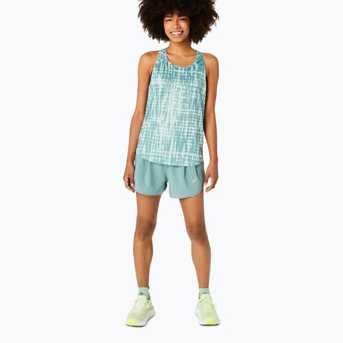 Női futó tank top ASICS Road All Over Print Tank light celadon színben