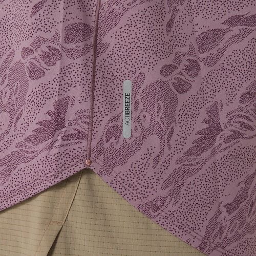 Női ASICS Road All Over Print Tank futófelső poros lila