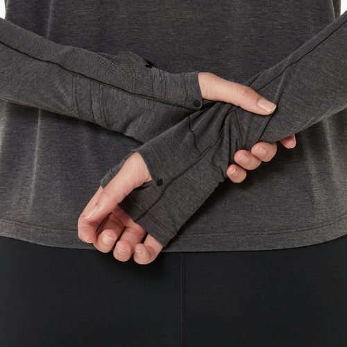 ASICS női Metarun Winter LS Hoodie teljesítmény fekete futó melegítőfelső