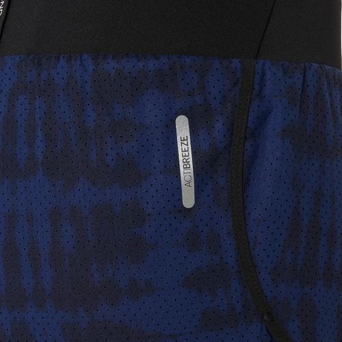 Női ASICS Road All Over Print 2N1 3.5IN futónadrág éjfélkor