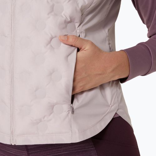 Női futás ujjatlan ASICS Nagino Run Padded Gilet vízhatlan rózsaszínű