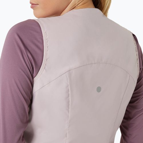 Női futás ujjatlan ASICS Nagino Run Padded Gilet vízhatlan rózsaszínű