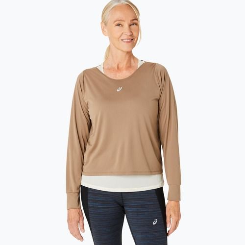 Hosszú ujjú + Tank top női futáshoz ASICS Nagino Run bors/zöldbors/zöldbőr