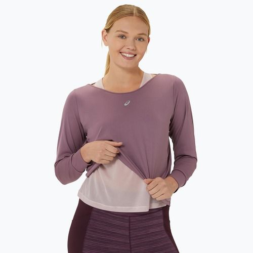 Hosszú ujjú + Tank top női futáshoz ASICS Nagino Run poros mályva / vízmosás rózsa