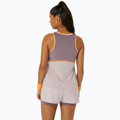 Női tenisz felső ASICS Match Actibreeze Tank vízválasztó rózsaszín ASICS Match Actibreeze Tank vízválasztó rózsa
