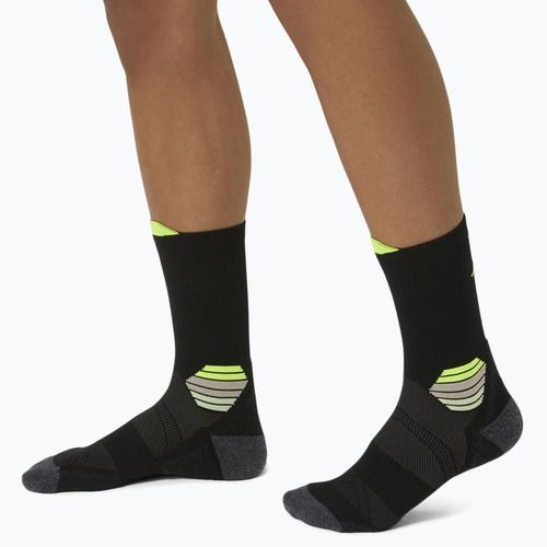 ASICS Fujitrail Run Crew futózokni fekete/szexi sárga színben