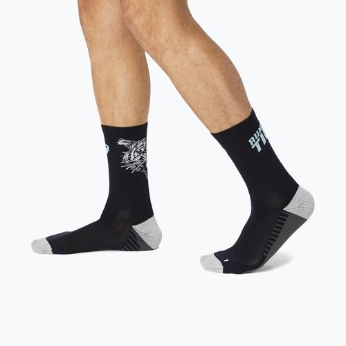 ASICS Performance Run Crew éjfekete/világos ciánkék futózokni