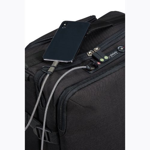 Bőrönd Samsonite Securipack 39 l black steel