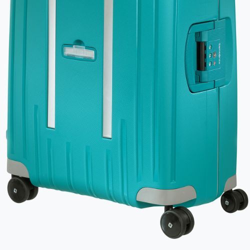Bőrönd Samsonite S'cure Spinner 79 l aqua blue