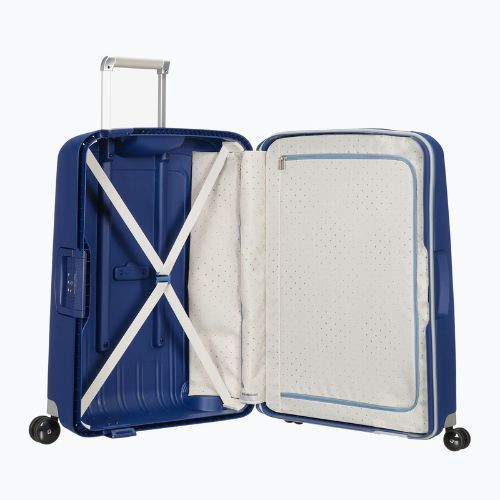 Bőrönd Samsonite S'cure Spinner 79 l dark blue