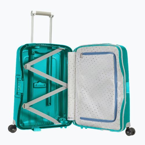 Bőrönd Samsonite S'cure Spinner 34 l aqua blue