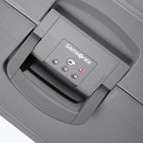 Bőrönd Samsonite S'cure Spinner 34 l silver