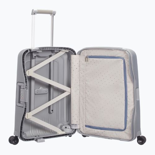 Bőrönd Samsonite S'cure Spinner 34 l silver