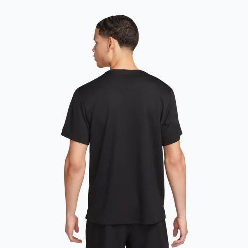 Férfi Nike Miler Dri-Fit UV futópóló fekete