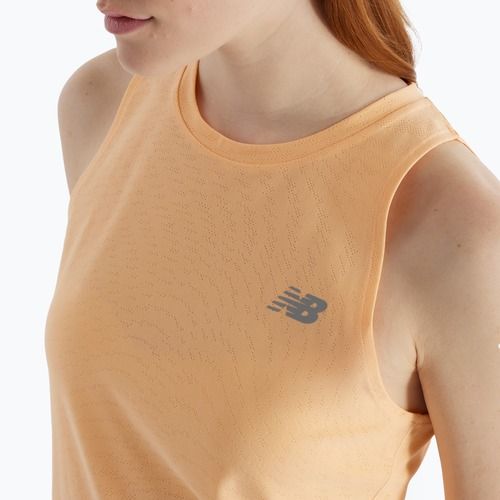 Női futótrikó New Balance Jacquard Slim Tank peach blossom