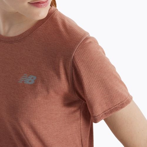 Női New Balance Athletics sparrow heather póló