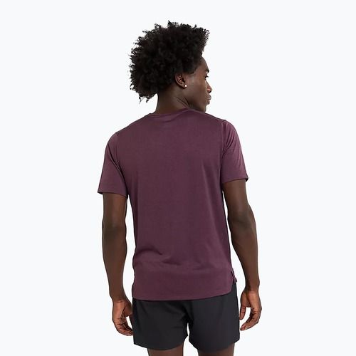 Férfi New Balance Athletics Run szilva barna póló