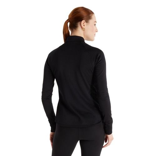 Női hosszú ujjú felső futáshoz New Balance Athletics Heat Grid 1/2 Zip black