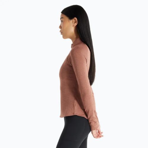 Női hosszú ujjú felső futáshoz New Balance Athletics Heat Grid 1/2 Zip sparrow heather