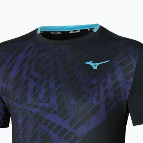 Férfi tenisz póló Mizuno Mugen Shadow Graphic Tee fekete
