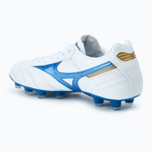 Férfi Mizuno Morelia II Pro MD futballcipő fehér/lézerkék/arany