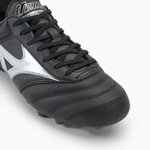 Férfi Mizuno Morelia II Pro AG futballcipő fekete/galaxis ezüst/sötét árnyék