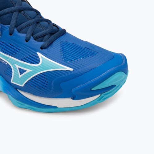 Férfi röplabda cipő Mizuno Wave Momentum 3 Mid mugen kék/fehér/északkék
