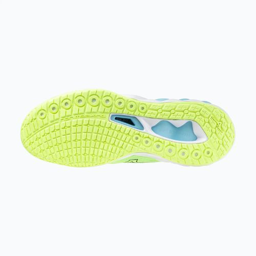 Férfi röplabdacipő Mizuno Wave Luminous 3 neo lime/fekete/splish splash Mizuno Wave Luminous 3 neo lime/fekete/splish splash