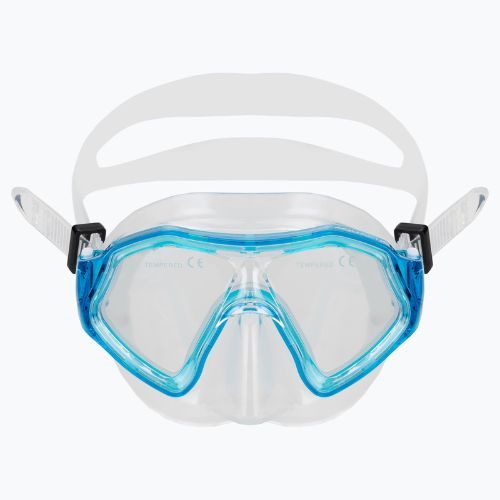 AQUASTIC Shelly gyermek snorkel készlet maszk + snorkel világoskék