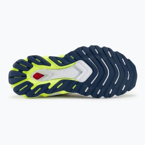 Női futócipő Mizuno Wave Skyrise 5 pristine/vibrant narancs/mizuno neo lime