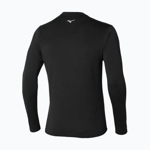 Férfi Mizuno Impulse Core Core Half Zip futó hosszú ujjú fekete