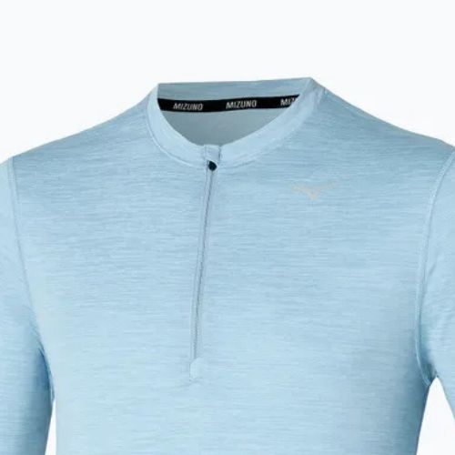 Férfi Mizuno Impulse Core Half Zip gleccser tó futó hosszú ujjú futócipő