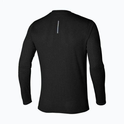 Férfi futó hosszú ujjú Mizuno Dryaeroflow Half Zip fekete