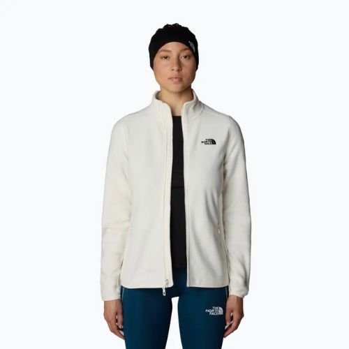 The North Face női 100 Glacier FZ fehér dűne/npf pulóver