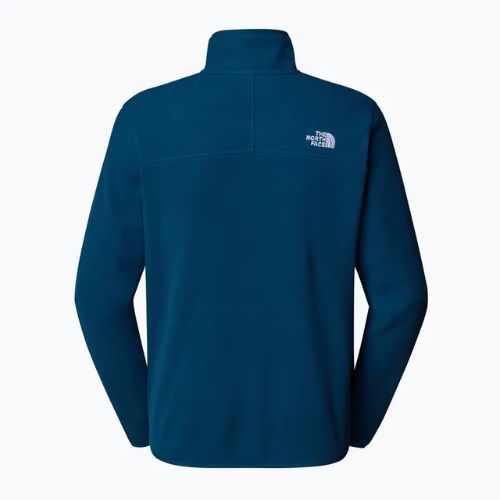 Férfi The North Face 100 Glacier 1/4 Zip midnight petrol melegítőfelső
