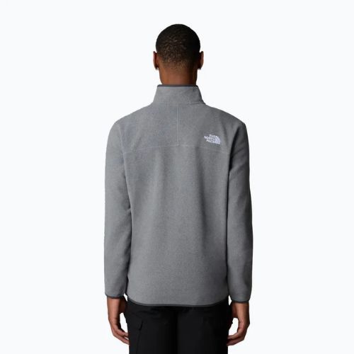 Férfi pulóver The North Face 100 Glacier 1/4 Zip közepes szürke szürke sáska