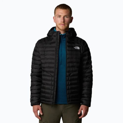 Férfi pehelypaplan The North Face Huila Synthetic Hoodie fekete/aszfalt szürke