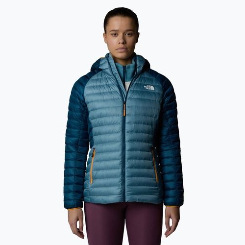 Női pehelypaplan The North Face Bettaforca Lt Down Hoodie algae blue/midnight petrol