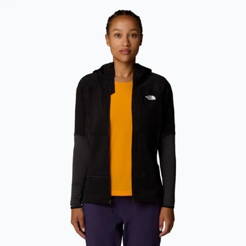 The North Face női Stormgap Powergrid pulóver fekete/aszfalt szürke