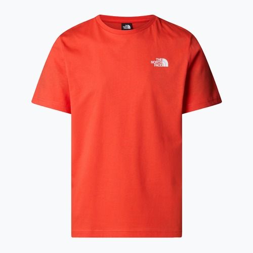 Férfi The North Face Box Nse póló bíbor narancs/fekete