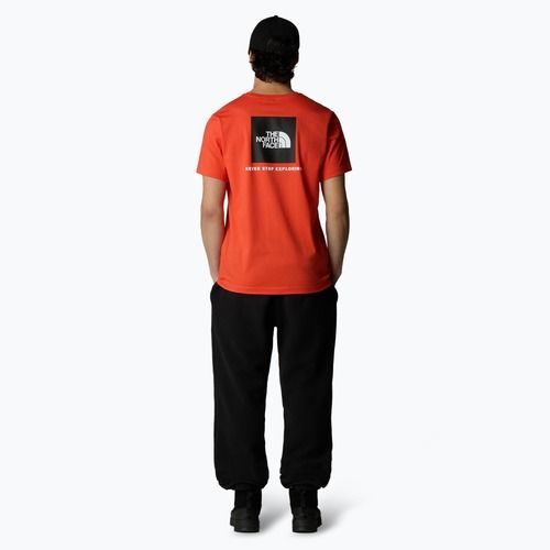 Férfi The North Face Box Nse póló bíbor narancs/fekete