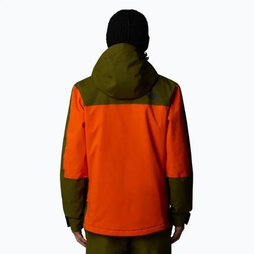 Férfi sídzseki The North Face Mount Bre orange/forest olive