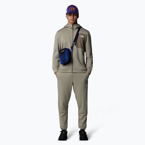 Férfi The North Face Mountain Athletics Full Zip Fleece pulóver agyag szürke/ barlang szürke