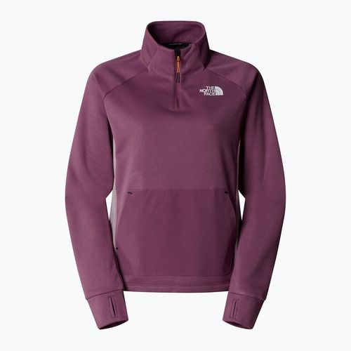 Női The North Face Mountain Athletics Fleece 1/4 Zip éjjeli lila/lila kréta melegítőfelső