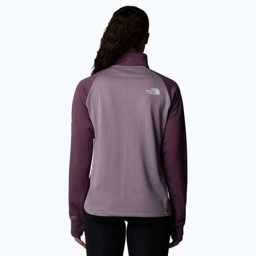 Női The North Face Mountain Athletics Fleece 1/4 Zip éjjeli lila/lila kréta melegítőfelső